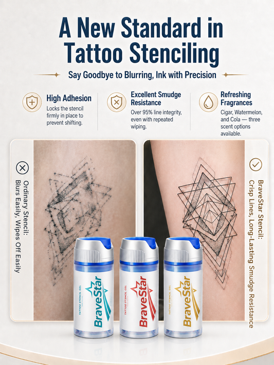 BraveStar Tattoo Stencil Transfer Gel 100g