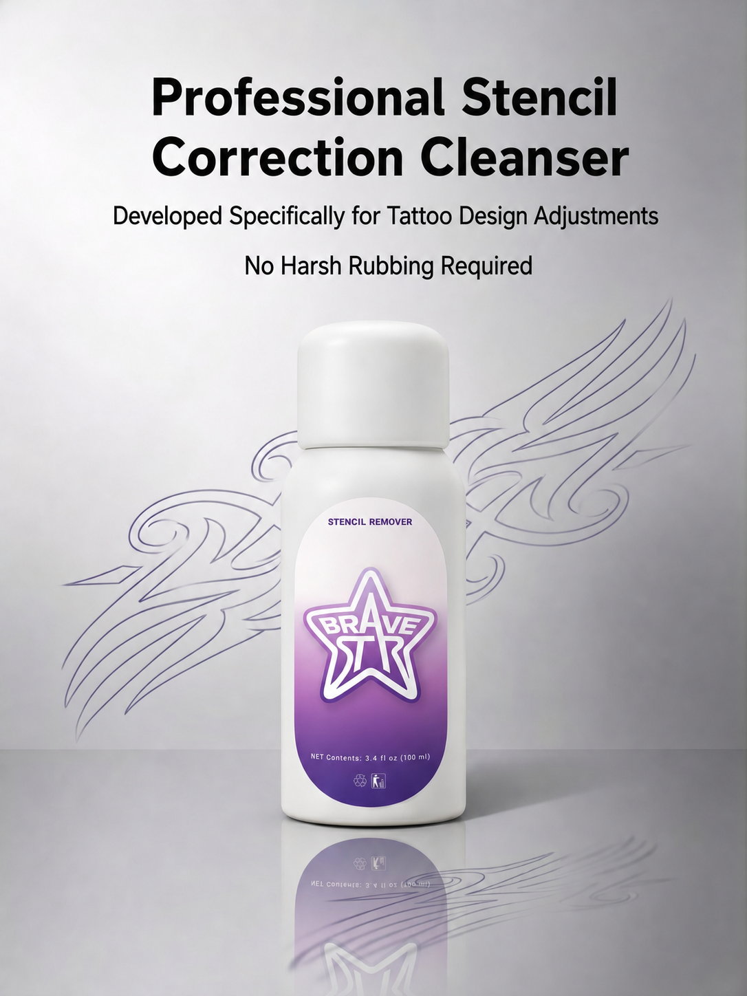 BraveStar Tattoo Stencil Remover 100ml