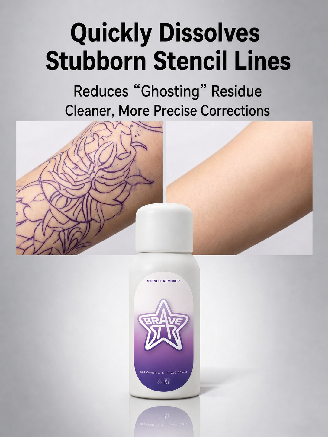 BraveStar Tattoo Stencil Remover 100ml