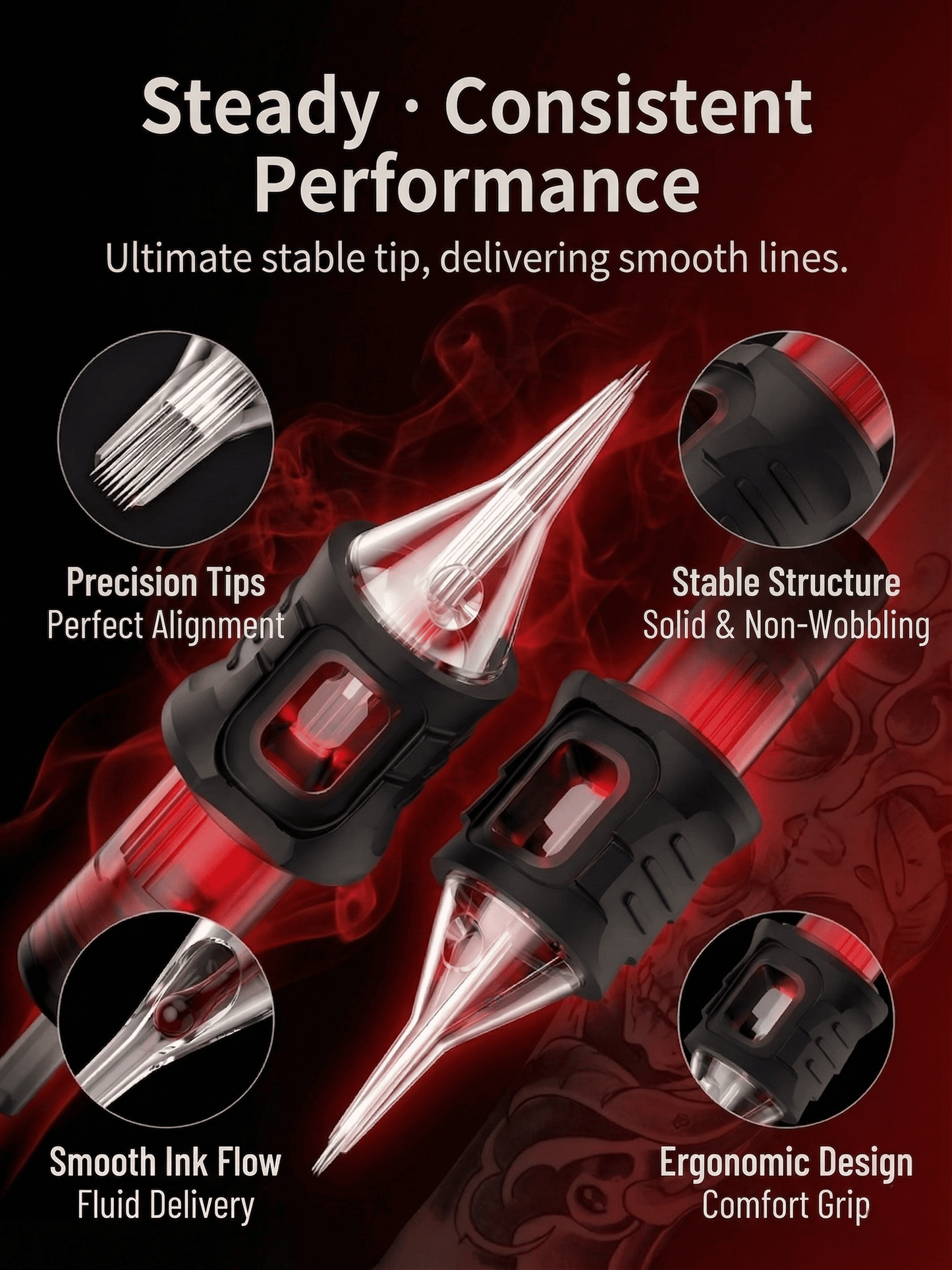 BraveStar Tattoo Cartridge Needles-Curved Magnum