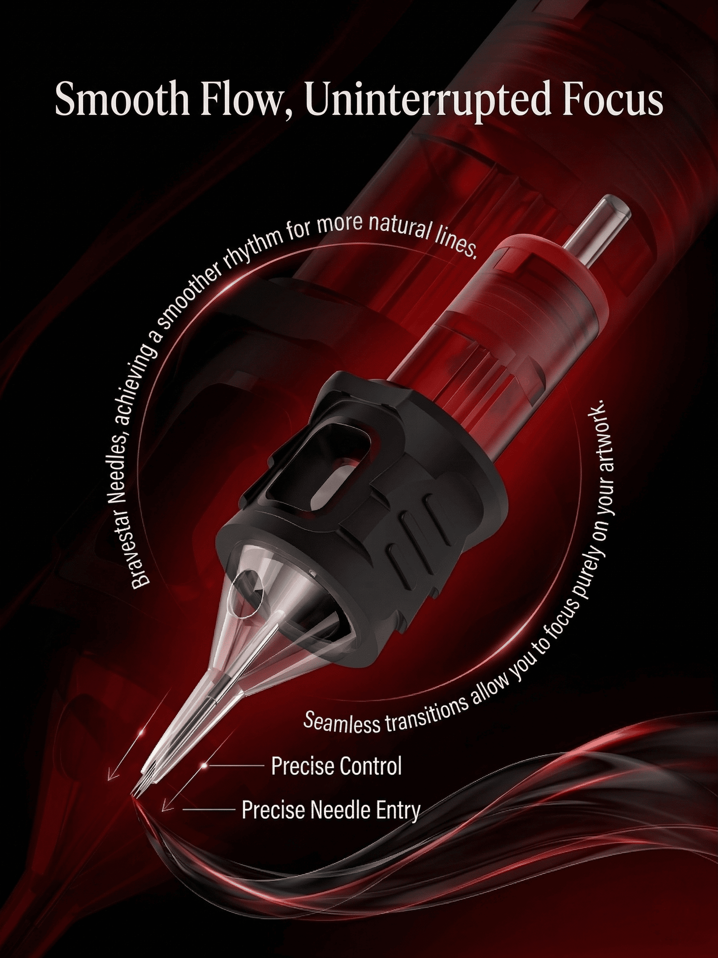 BraveStar Tattoo Cartridge Needles-Curved Magnum
