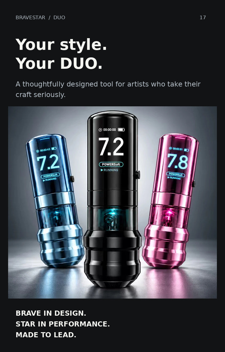 BRAVESTAR DUO — BRAVESTAR DUO in three colors: Your style. Your DUO.